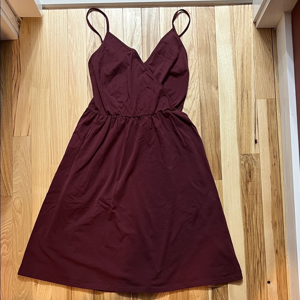 Burgundy Mini Dress